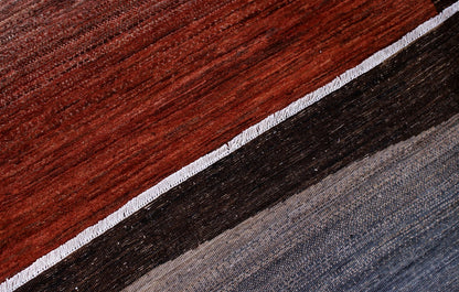 Modern design wool carpet, handmade, multi, 235x176cm