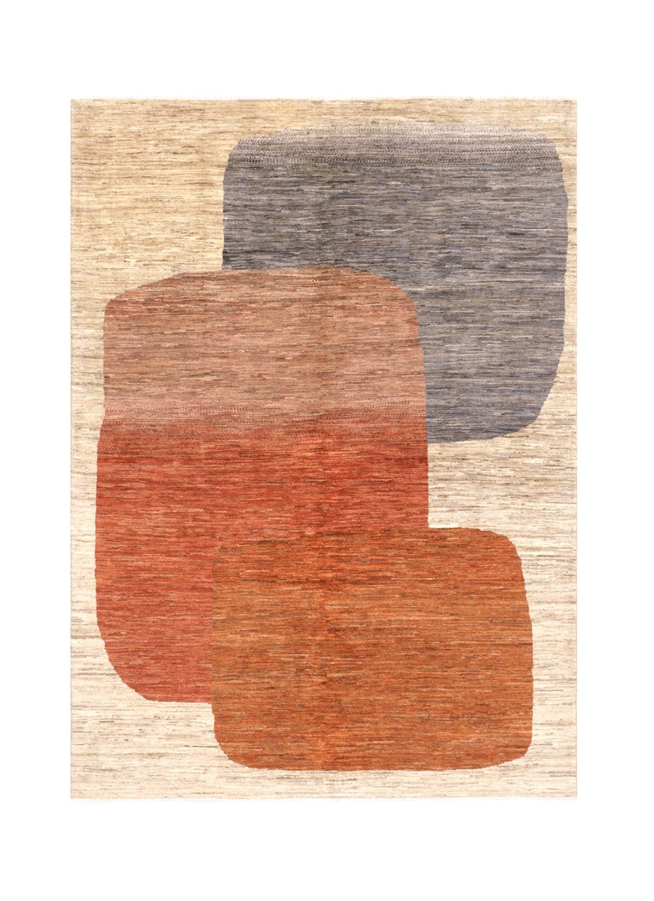 Tappeto moderno di design, fatto a mano, multicolore,  238x173cm