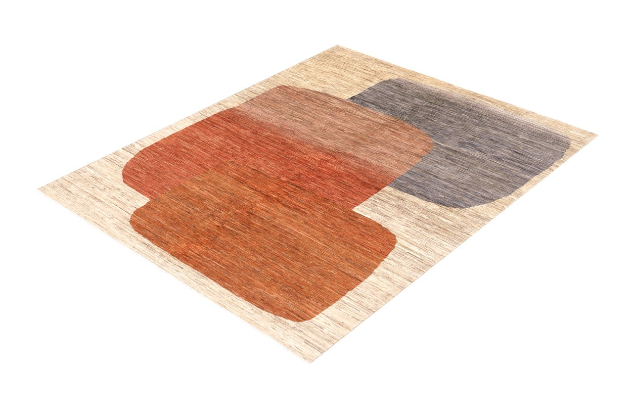 Tappeto moderno di design, fatto a mano, multicolore,  238x173cm