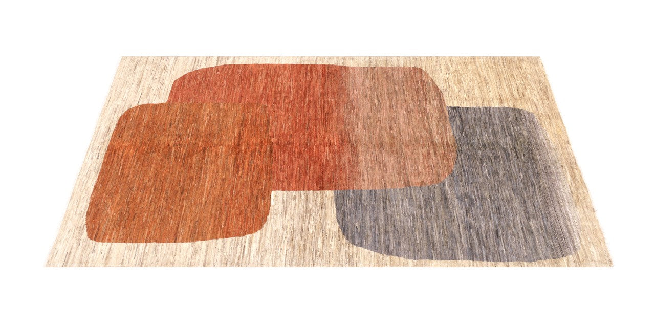 Tappeto moderno di design, fatto a mano, multicolore,  238x173cm