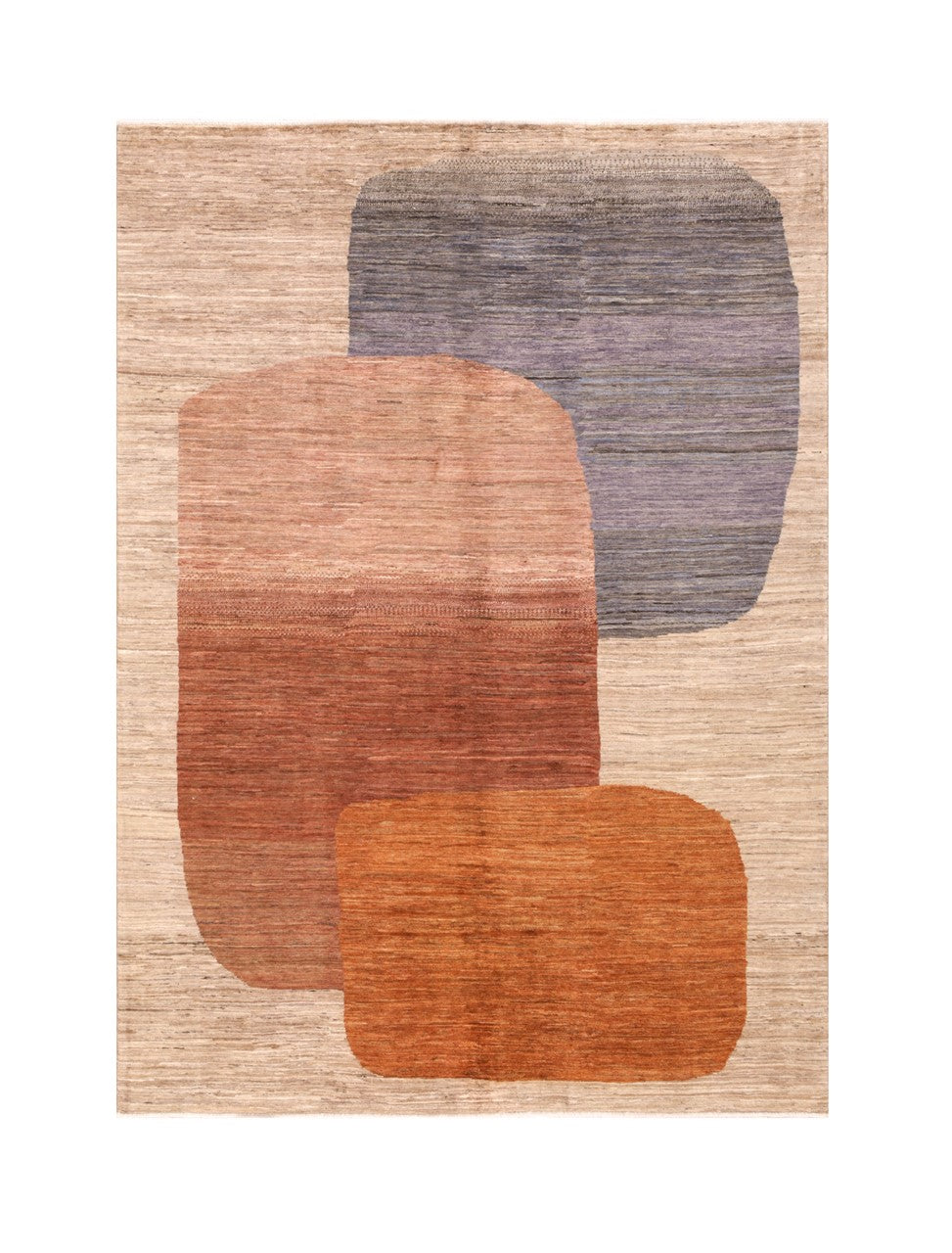 Tappeto moderno di design, fatto a mano, multicolore,  238x170cm