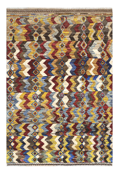 Taimany - Tappeto Tribale in Lana Multicolore - Fatto a Mano 189x132cm - CarpetLiving
