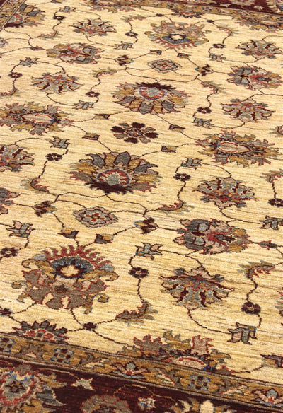 Tappeto Ziegler Farahan premium in lana, fatto a mano 204x152cm - CarpetLiving