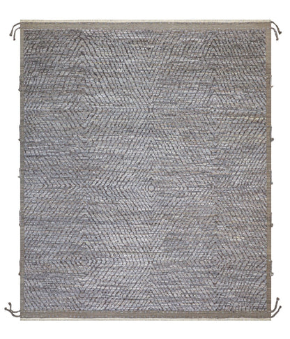 Modern design multi Berber style carpet, handmade 353x295cm
