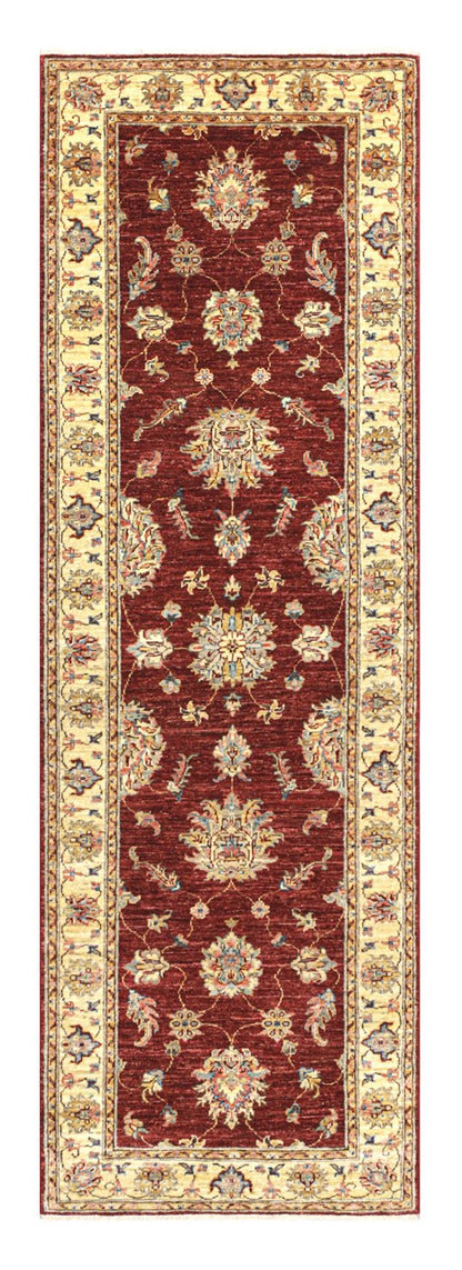 Handmade Premium Ziegler Farahan Wool Rug, 250x83cm