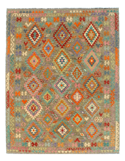 Tappeto Kilim Kaudani Afghan fatto a mano multicolore 345x242cm - CarpetLiving