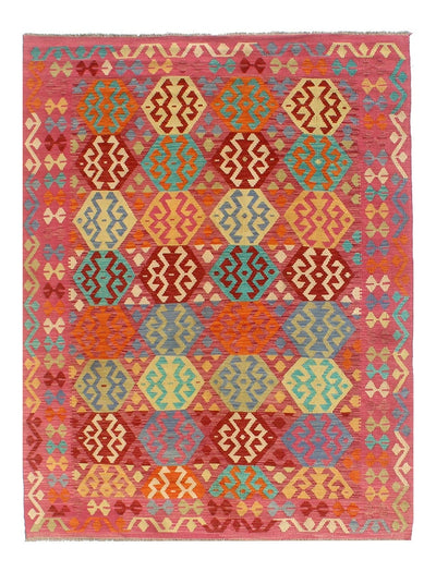 Tappeto Kilim Kaudani Afghan fatto a mano multicolore 298x208cm - CarpetLiving