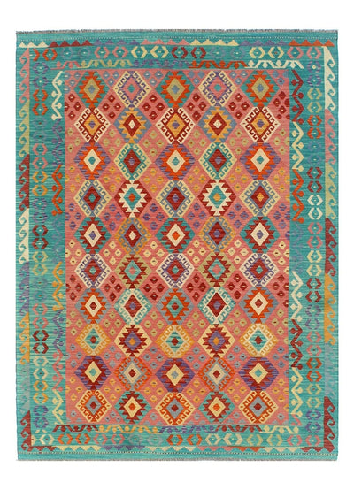 Tappeto Kilim Kaudani Afghan fatto a mano multicolore 306x204cm - CarpetLiving