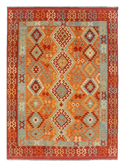 Tappeto Kilim Kaudani Afghan fatto a mano multicolore 298x206cm - CarpetLiving
