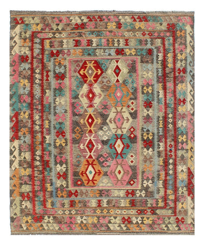 Kaudani Afghan Kilim 295x251 cm, Hand-Woven Wool