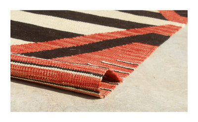 Modern wool Kilim carpet multi 253x183cm