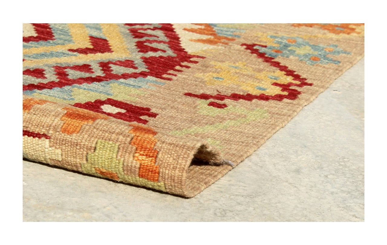 Handmade Afghan Kilim Runner Wool Rug 501_81 cm