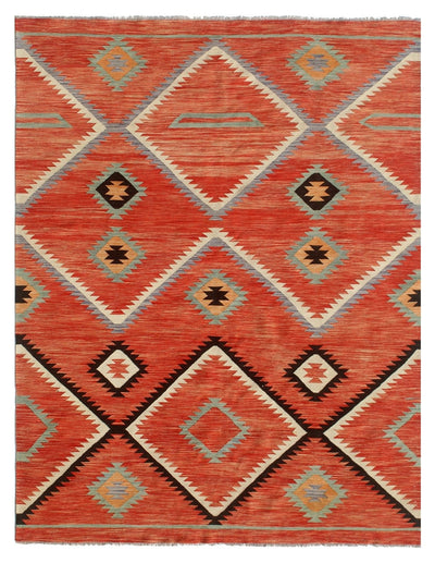 Tappeto Kilim moderno in lana multicolore 298x201cm - CarpetLiving