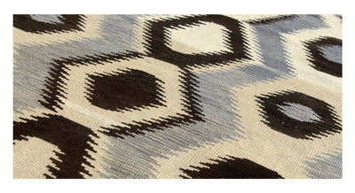 Tappeto Kilim moderno in lana multicolore 249x175cm - CarpetLiving