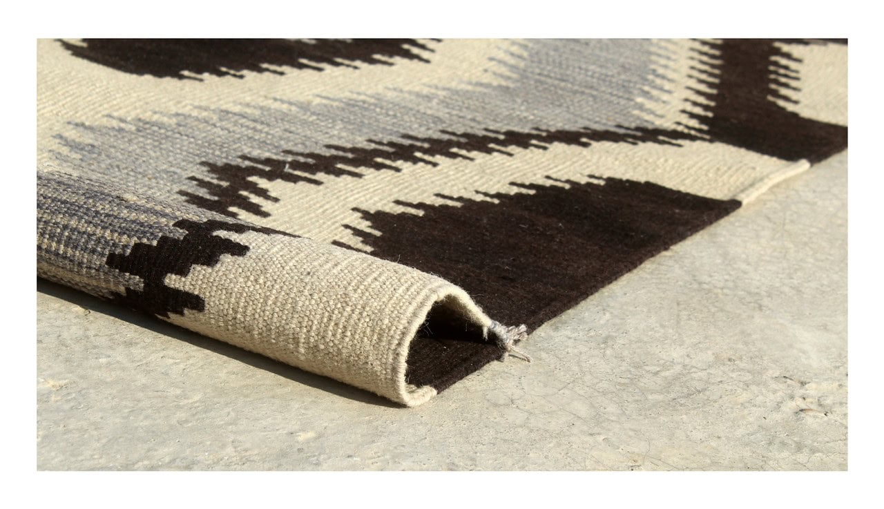 Modern wool Kilim carpet multi 249x175cm
