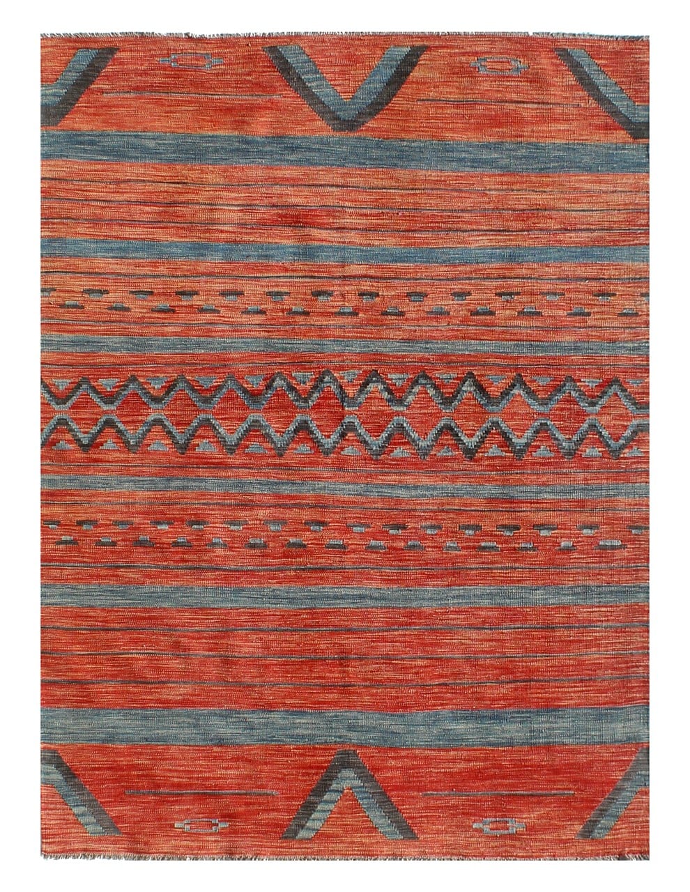 Modern wool Kilim carpet multi 257x180cm