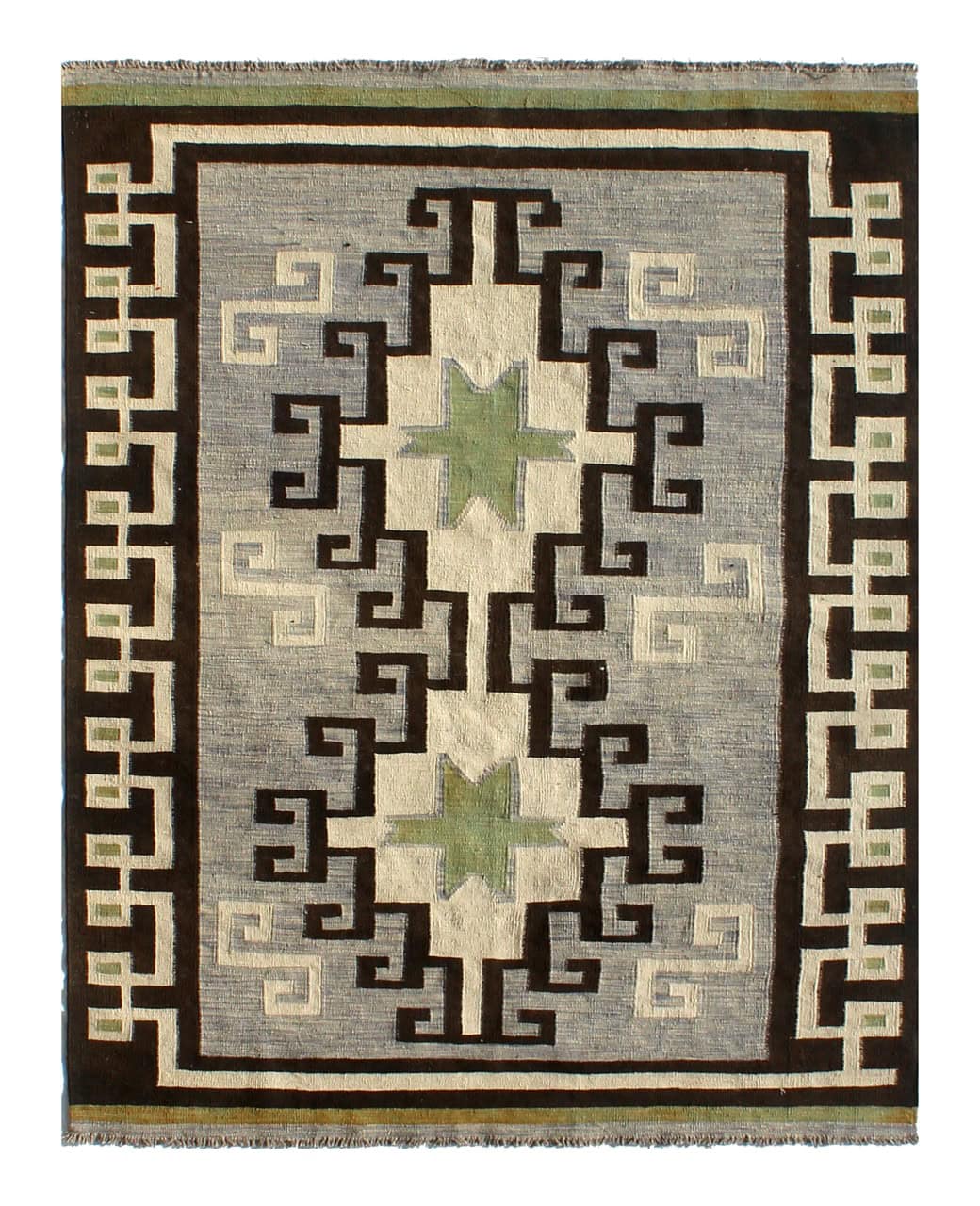 Modern wool Kilim carpet multi 230x177cm