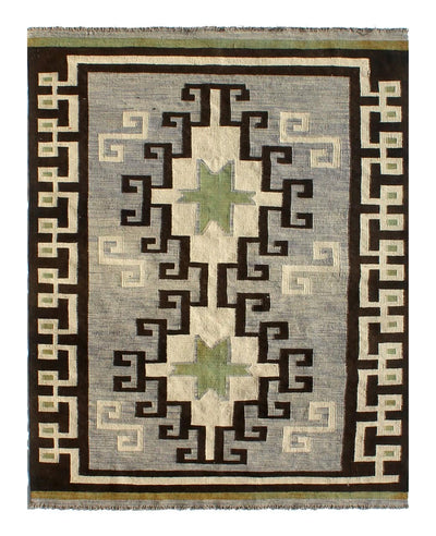 Tappeto Kilim moderno in lana multicolore 230x177cm - CarpetLiving