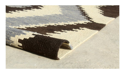 Tappeto Kilim moderno in lana multicolore 248x175cm - CarpetLiving