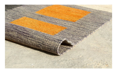 Tappeto Kilim moderno in lana multicolore 242x183cm - CarpetLiving