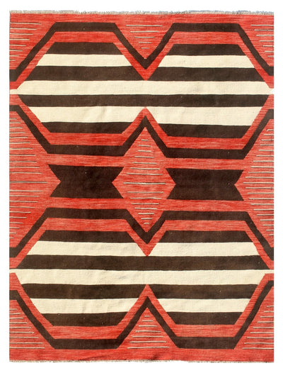 Tappeto Kilim moderno in lana multicolore 253x173cm - CarpetLiving
