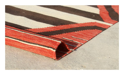 Tappeto Kilim moderno in lana multicolore 253x173cm - CarpetLiving