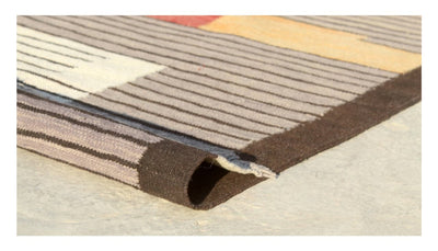Tappeto Kilim moderno in lana multicolore 300x258cm - CarpetLiving