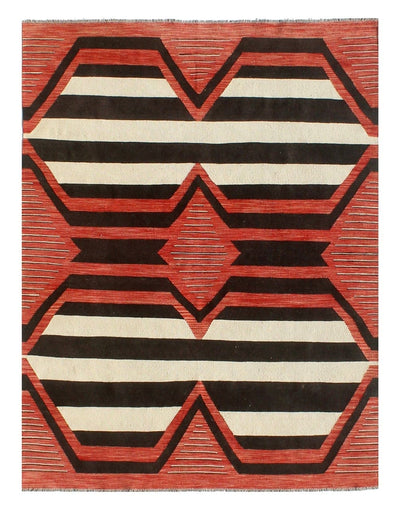 Tappeto Kilim moderno in lana multicolore 249x182cm - CarpetLiving