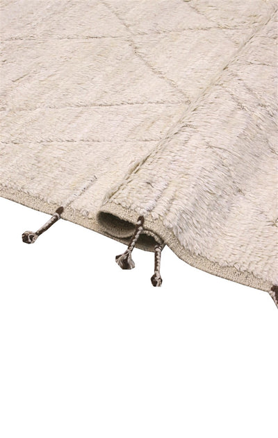 Tappeto design moderno bianco stile berbero, fatto a mano 293x212cm - CarpetLiving
