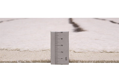Tappeto design moderno bianco stile berbero, fatto a mano 298x200cm - CarpetLiving