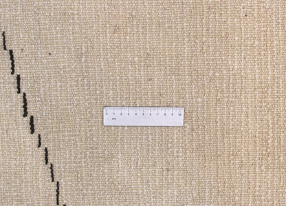 Modern design white Berber style carpet, handmade 291x247cm