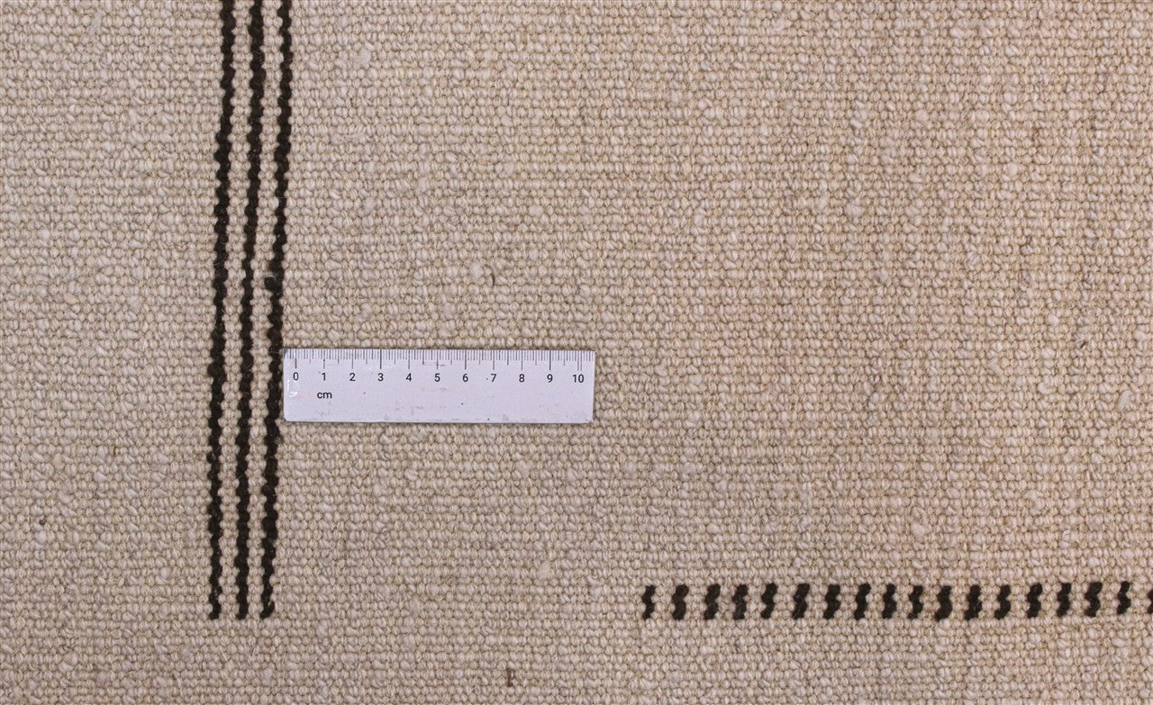 Modern design rug white plain Berber style, handmade 306x263cm