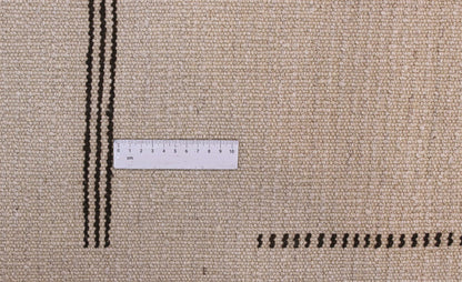 Modern design rug white plain Berber style, handmade 306x263cm
