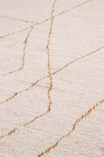 Tappeto design moderno bianco  stile berbero, fatto a mano 303x208cm - CarpetLiving