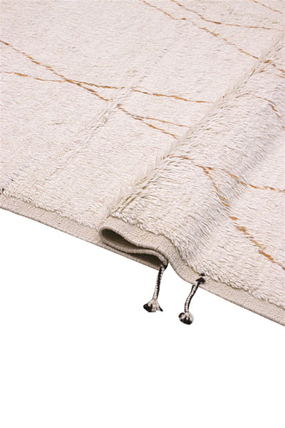Tappeto design moderno bianco  stile berbero, fatto a mano 303x208cm - CarpetLiving
