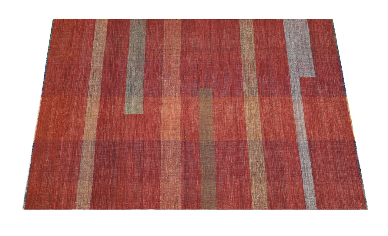 Modern wool Kilim carpet multi 342x250cm