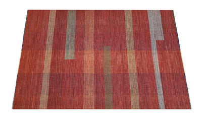 Tappeto Kilim moderno in lana multicolore 342x250cm - CarpetLiving