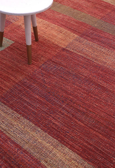 Tappeto Kilim moderno in lana multicolore 342x250cm - CarpetLiving