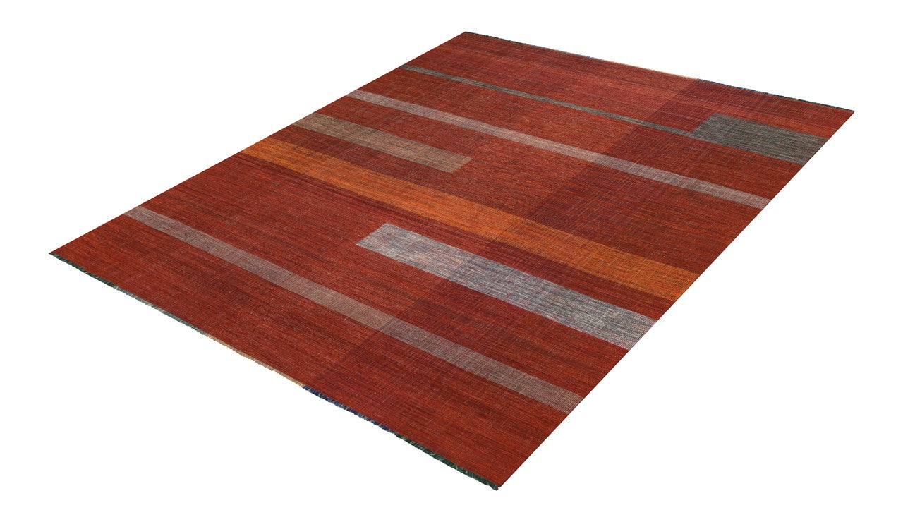 Modern wool Kilim carpet multi 346x251cm
