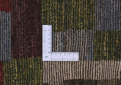 Tappeto tribale colorato in lana, fatto a mano, 182x135 cm - CarpetLiving