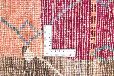 Tappeto tribale colorato in lana stile patchwork, fatto a mano, 285x203 cm
