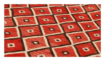 Tappeto Kilim moderno in lana multicolore 201x154cm - CarpetLiving