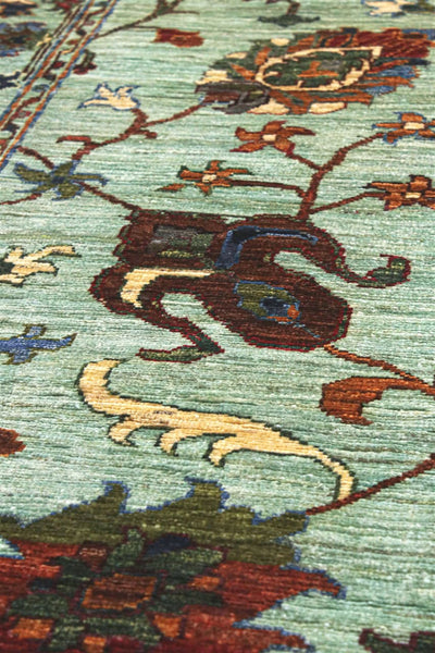 Tappeto Ziegler Decorativo floreale, fatto a mano 255x82cm
