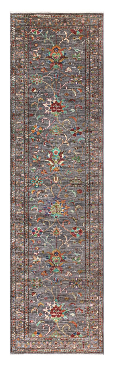 Handmade Ziegler Decorative Floral Rug, 314x85cm