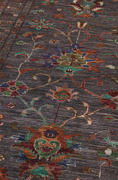 Tappeto Ziegler Decorativo floreale, fatto a mano 314x85cm
