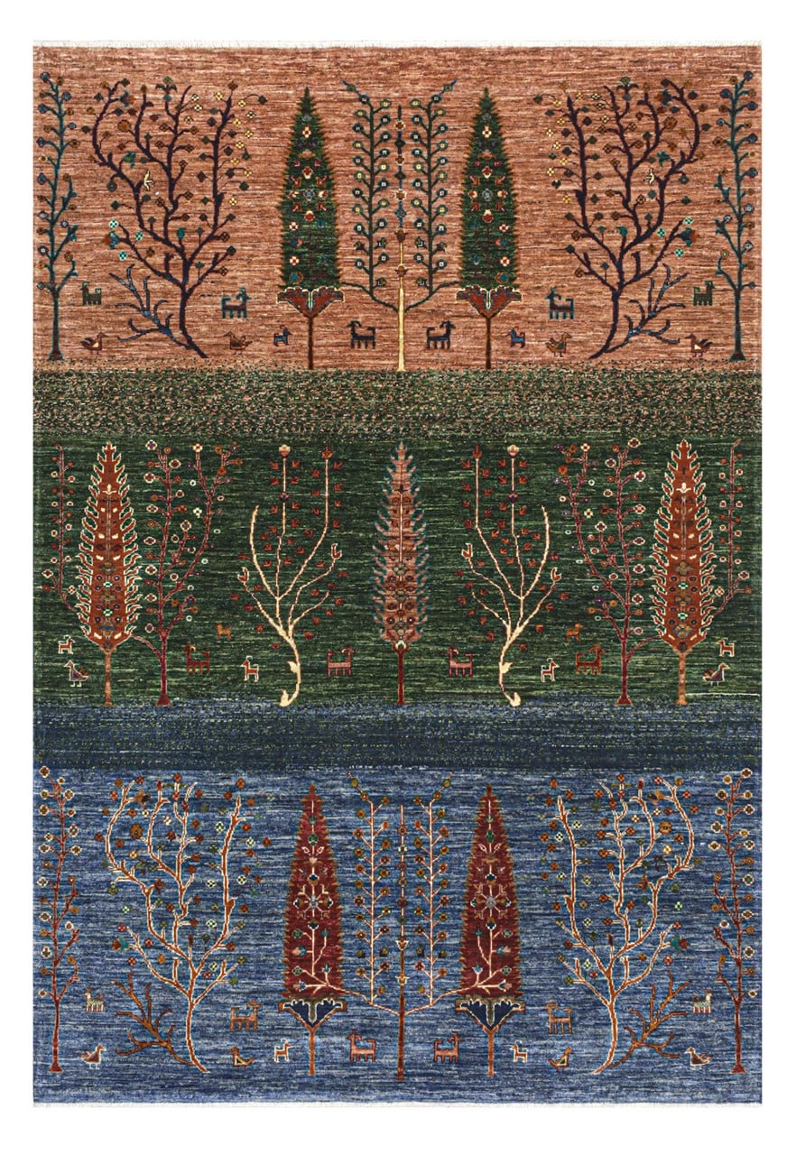 Handmade Ziegler Decorative Floral Rug, 247x175cm