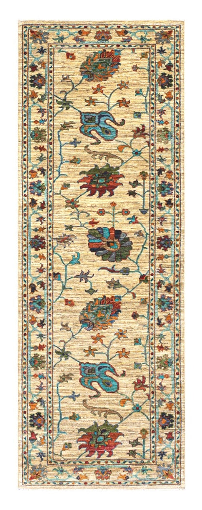 Handmade Ziegler Decorative Floral Rug, 246x85cm