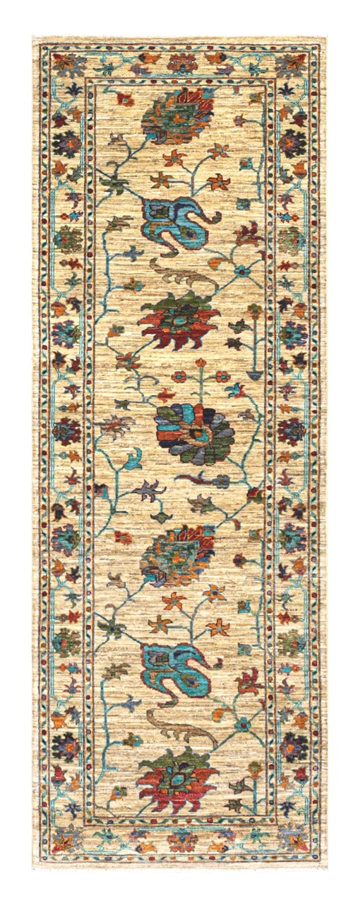 Handmade Ziegler Decorative Floral Rug, 246x85cm