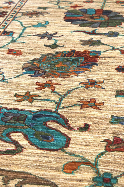 Handmade Ziegler Decorative Floral Rug, 246x85cm