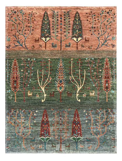 Tappeto Ziegler Decorativo floreale, fatto a mano 208x154cm